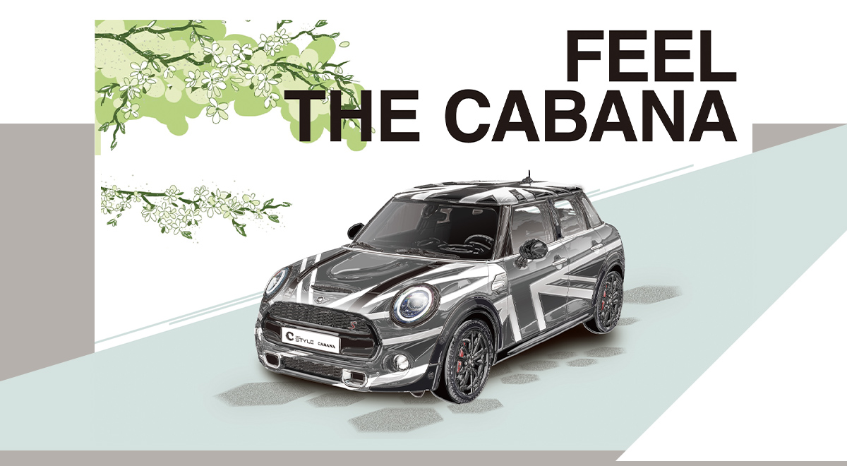 Feel the Cabana カバナ シートカバー カーアクセサリー カーラッピング MINI FIAT ABARTH JEEP RENAULT MAZDA TOYOTA