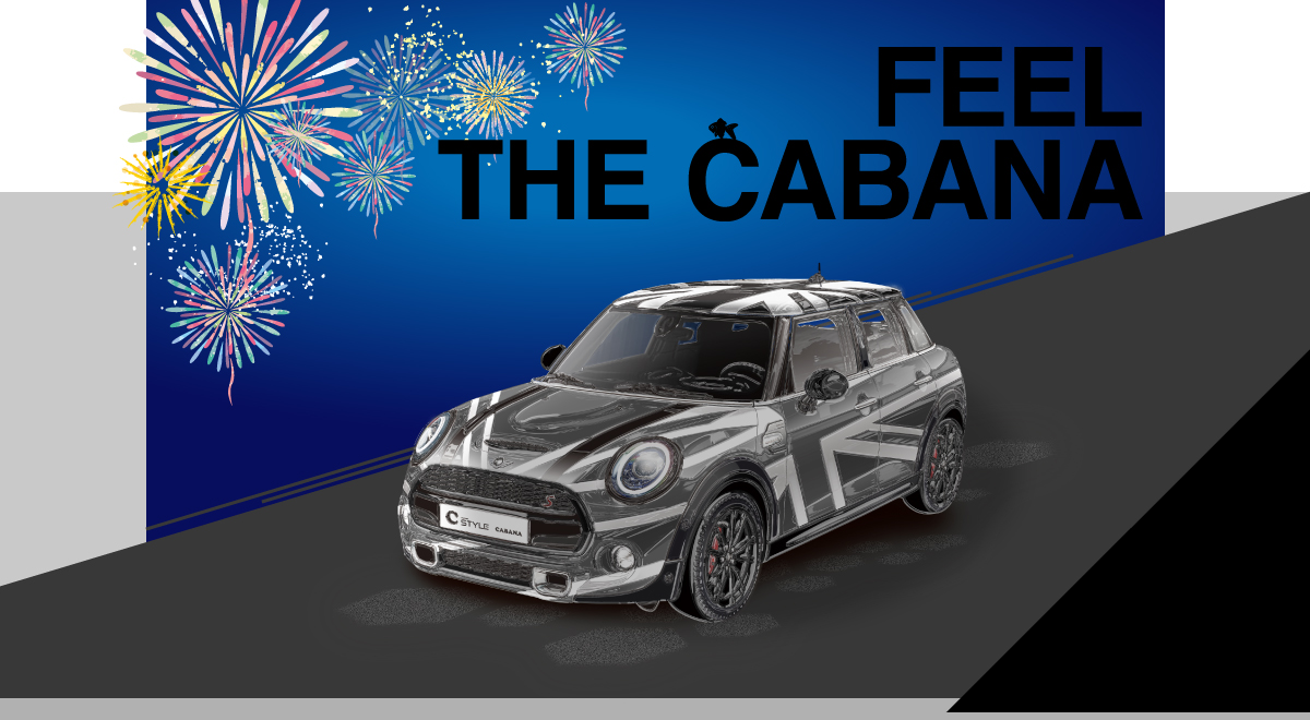 Feel the Cabana カバナ シートカバー カーアクセサリー ラッピング MINI FIAT ABARTH RENAULT MAZDA TOYOTA 