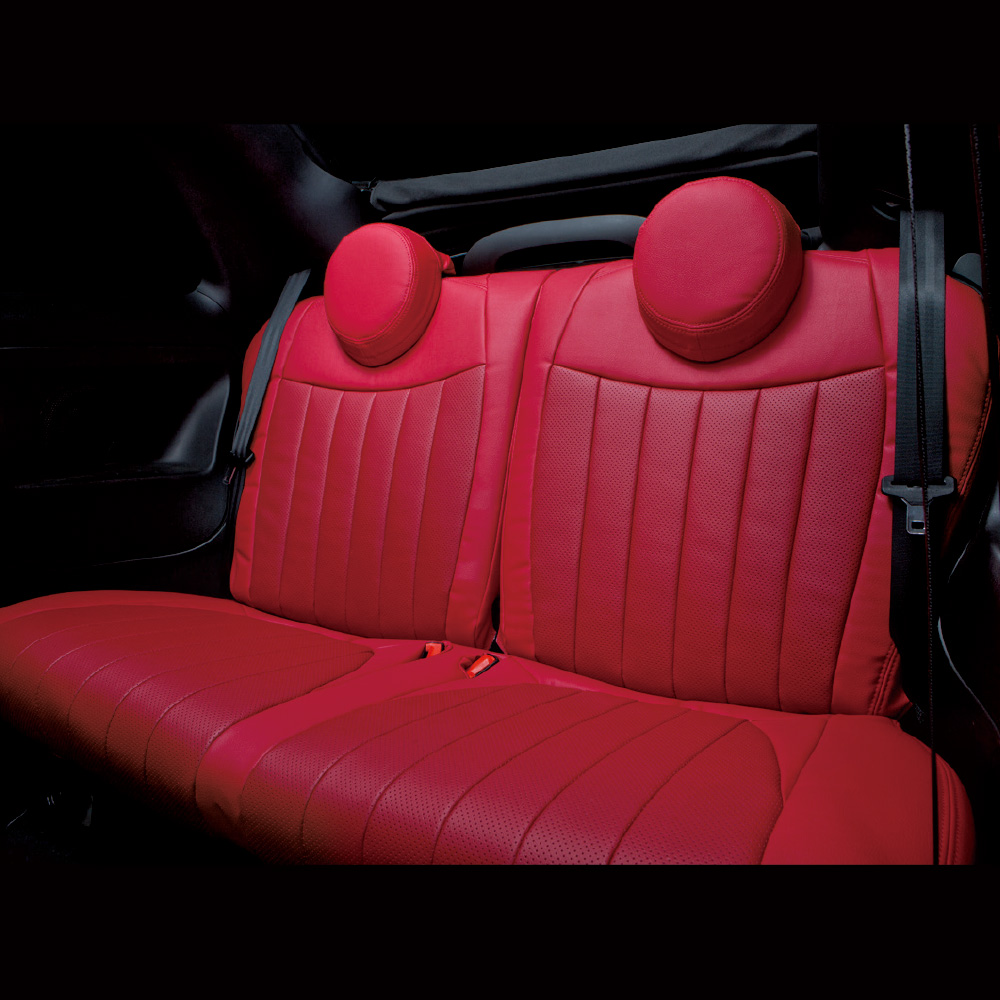 ABARTH 500/595 シートカバー アスト本革パンチング【CABANA(カバナ 