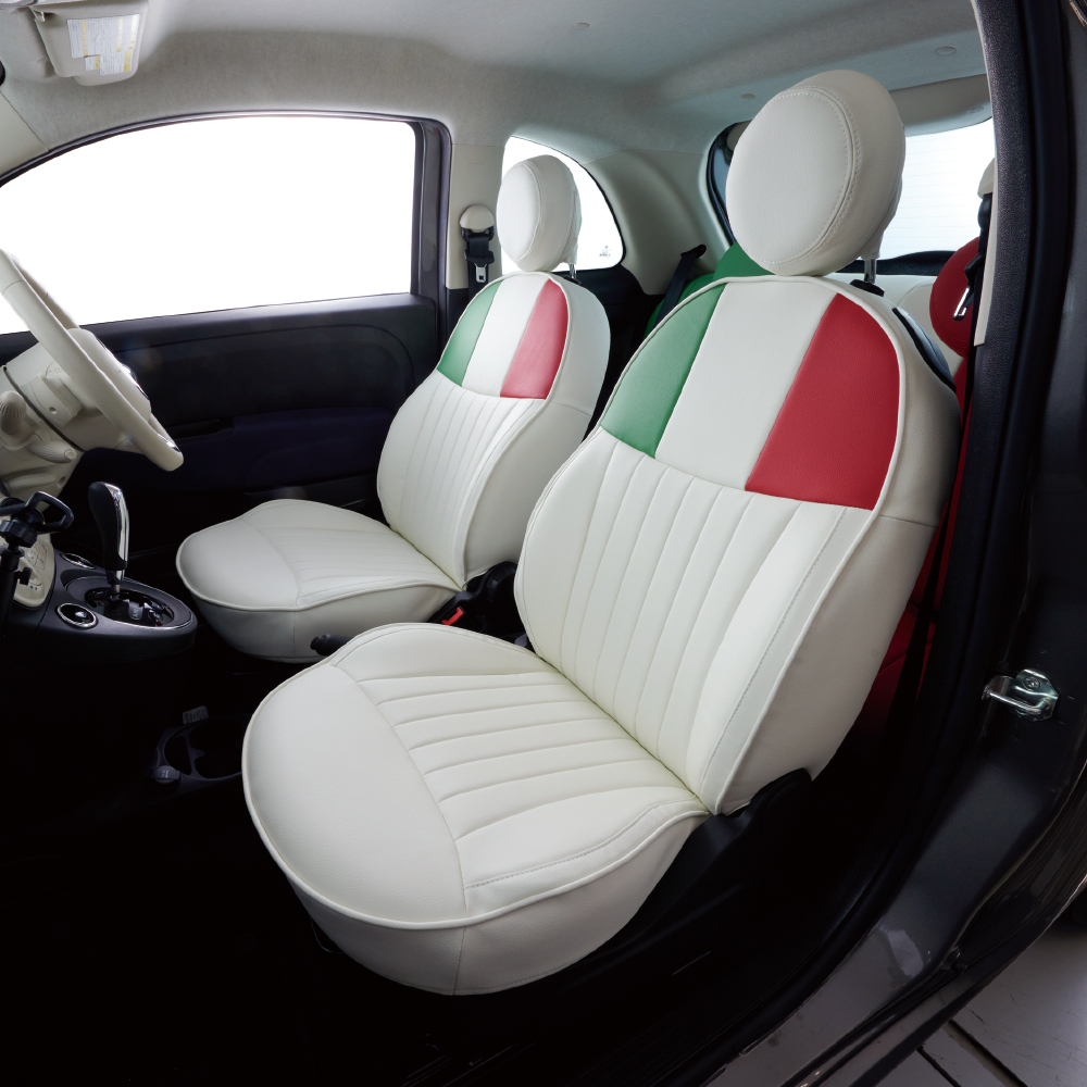 FIAT500 シートカバー SALONE TRICOLORE サローネトリコローレ【CABANA 