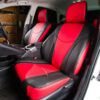 PRIUS シートカバー Standard＜TOYATA＞【CABANA(カバナ)】ダークブラックベース×ルースターレッド＜トップセレクション＞
