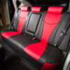 PRIUS シートカバー Standard＜TOYATA＞【CABANA(カバナ)】ダークブラックベース×ルースターレッド＜トップセレクション＞