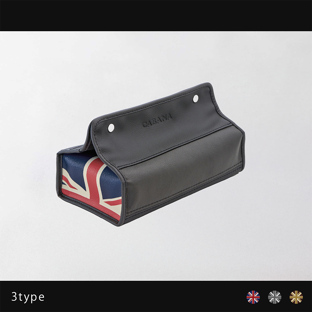  MINI CABANAユニオンジャックモノトーン 4個セット ティッシュボックス ユニオンジャック＜MINI＞【CABANA(カバナ