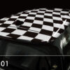 MINI(ミニ)ルーフラッピング専門店カバナ・F56/55/54/57/60/R50-61＜チェッカー＞トップセレクション・CABANA