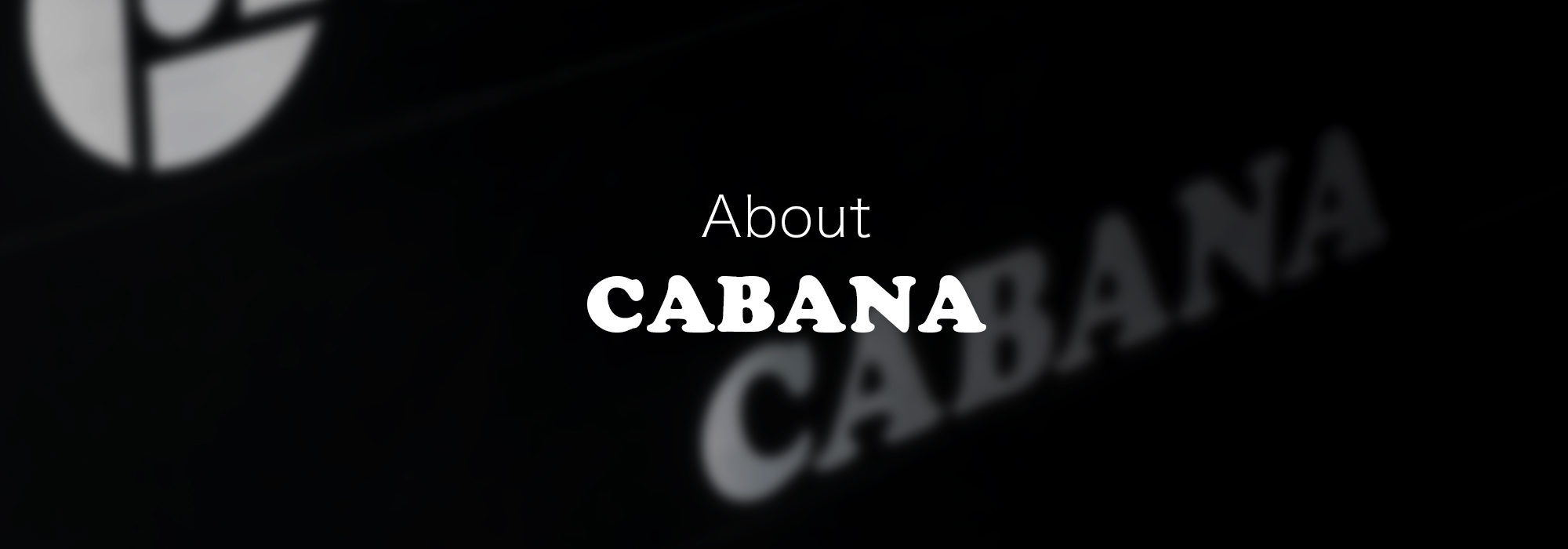 CABANA オンラインショップについて