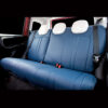 FIAT PANDA シートカバー フレスコ・パシフィックブルーとホワイト・リアシート【CABANA(カバナ)】