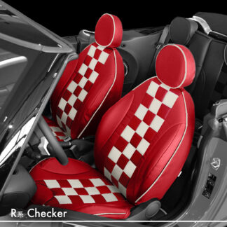 チェッカーデザイン（Checker Design） R50/R53/R52/R56/R55/R57/R60/R58/R59/R61＜MINIシートカバー＞【CABANA(カバナ)】人気のシートカバー＜トップセレクション＞